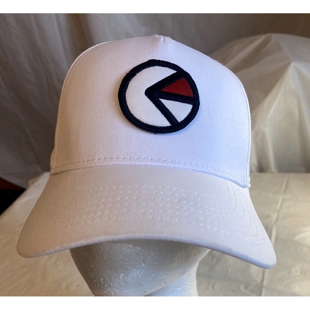 Ethika White Perforated Performance Snapback Hat Logo Patch Sporty Cap